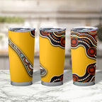 Didgeridoo Tumbler Cup Aboriginal Dot Painting Indigenous Traditional Instrument