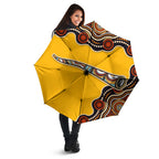 Didgeridoo Umbrella Aboriginal Dot Painting Indigenous Traditional Instrument