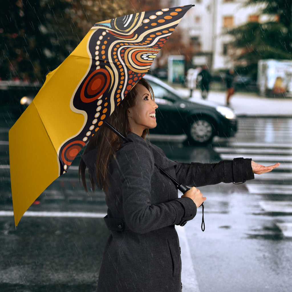 Didgeridoo Umbrella Aboriginal Dot Painting Indigenous Traditional Instrument