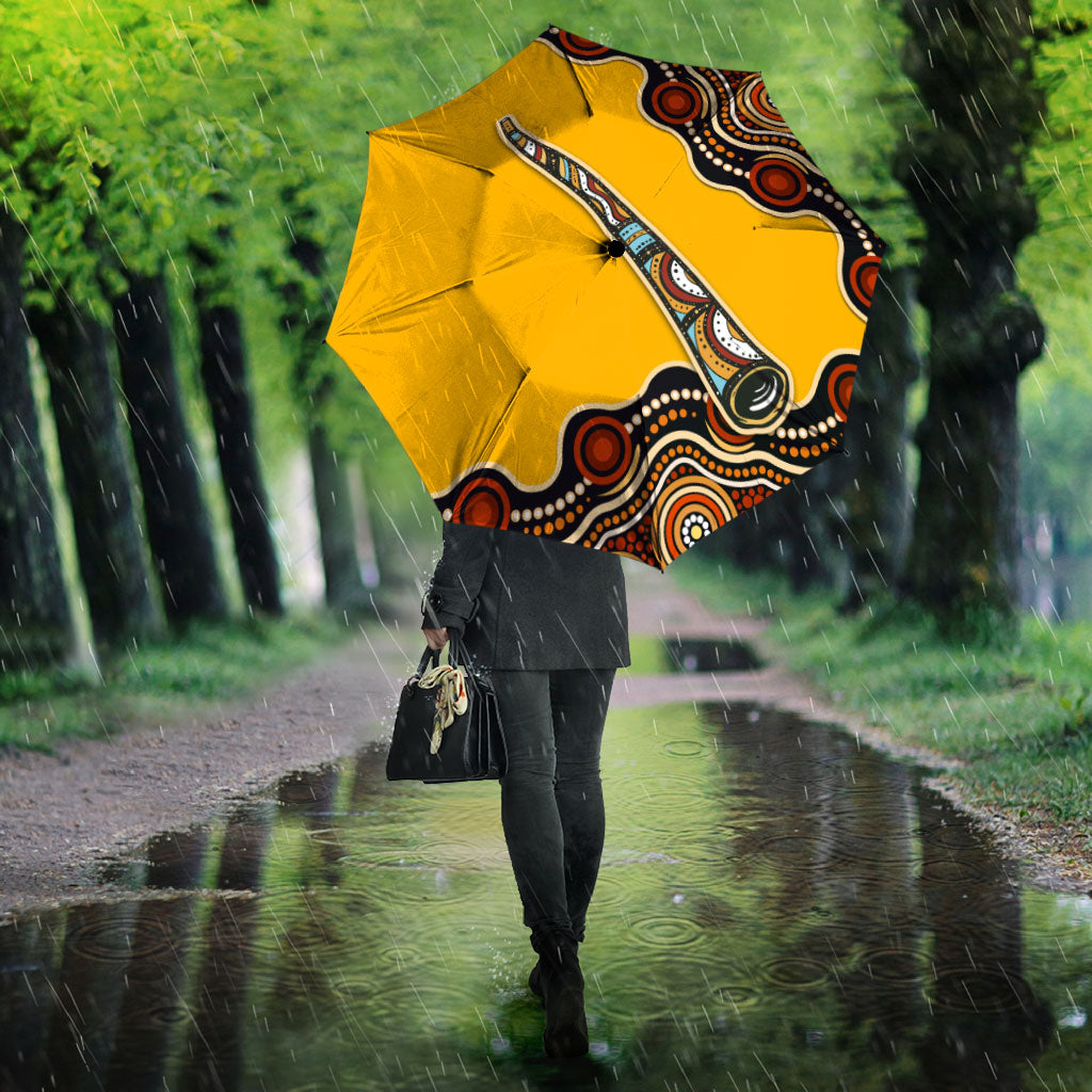 Didgeridoo Umbrella Aboriginal Dot Painting Indigenous Traditional Instrument