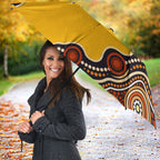 Didgeridoo Umbrella Aboriginal Dot Painting Indigenous Traditional Instrument