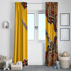 Didgeridoo Window Curtain Aboriginal Dot Painting Indigenous Traditional Instrument