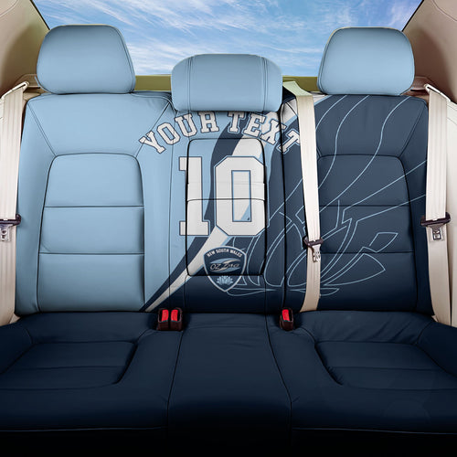 Personalized New South Wales Oztag Back Car Seat Cover Abstract Wave Line Art