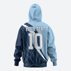Personalized New South Wales Oztag Hoodie Abstract Wave Line Art