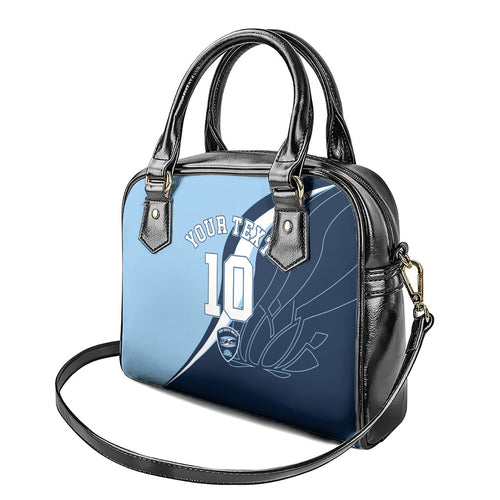 Personalized New South Wales Oztag Shoulder Handbag Abstract Wave Line Art