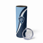 Personalized New South Wales Oztag Skinny Tumbler Abstract Wave Line Art