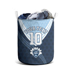 Personalized New South Wales Oztag Laundry Basket Hexagon Texture Chevron Pattern Art