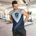 Personalized New South Wales Oztag Men Tank Top Hexagon Texture Chevron Pattern Art