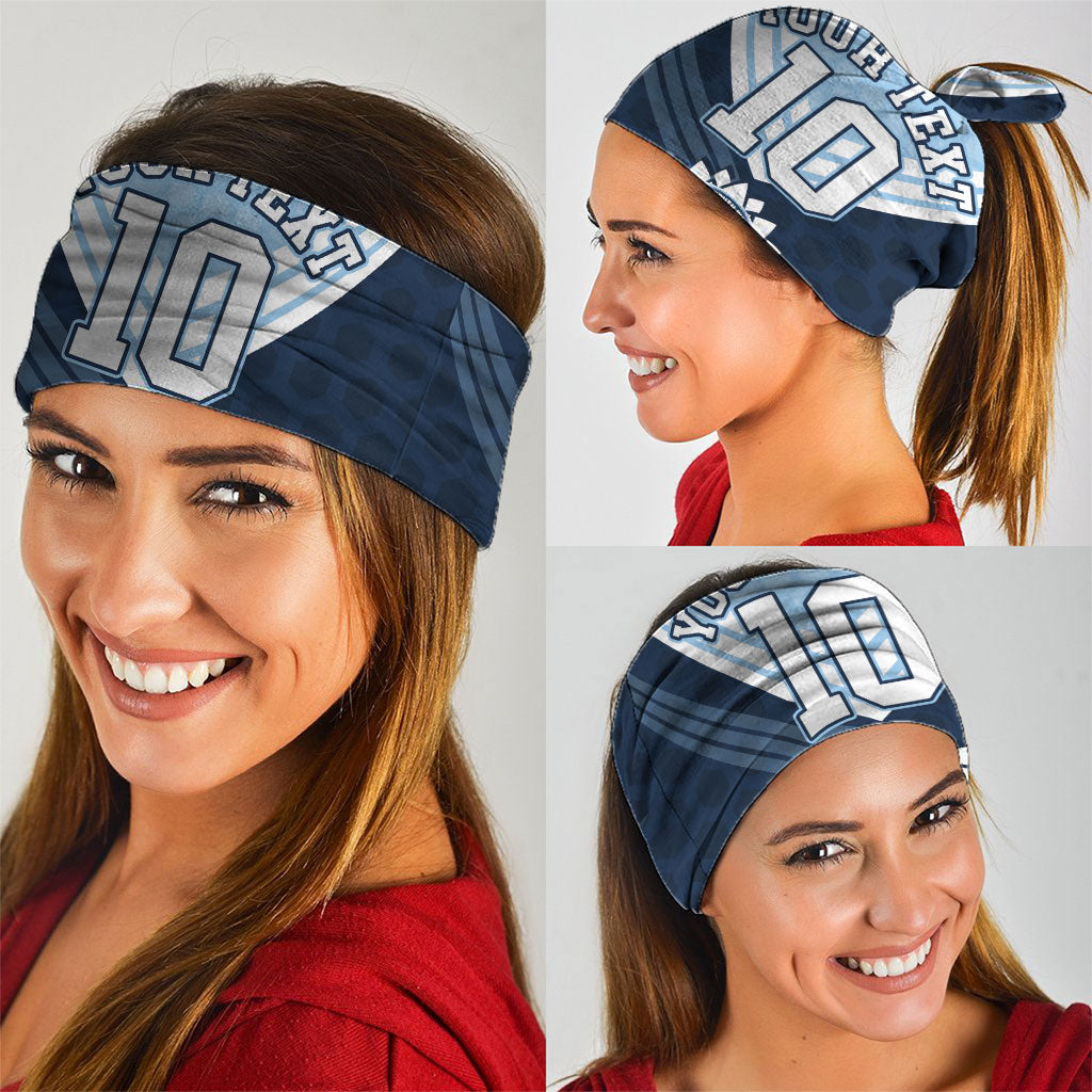 Personalized New South Wales Oztag Neck Gaiter Hexagon Texture Chevron Pattern Art