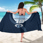 Personalized New South Wales Oztag Sarong Hexagon Texture Chevron Pattern Art