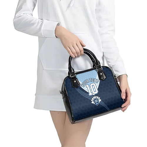 Personalized New South Wales Oztag Shoulder Handbag Hexagon Texture Chevron Pattern Art