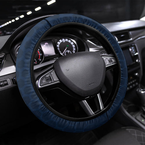 New South Wales Oztag Steering Wheel Cover Hexagon Texture Chevron Pattern Art