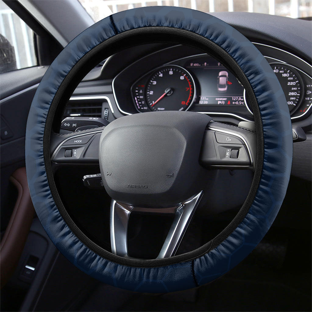 New South Wales Oztag Steering Wheel Cover Hexagon Texture Chevron Pattern Art