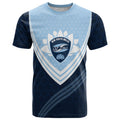 Personalized New South Wales Oztag T Shirt Hexagon Texture Chevron Pattern Art