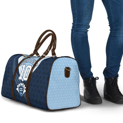 Personalized New South Wales Oztag Travel Bag Hexagon Texture Chevron Pattern Art