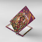 Personalized Brisbane Broncos Rugby Christmas Canvas Wall Art Holiday Mascot Graphic Art Festive Lights Bow