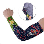 Personalised Sydney Roosters Rugby Christmas Arm Sleeves Santa Rugby Mascot - Pine Wreath Festive