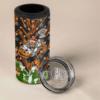 Personalised Wests Tigers Rugby Christmas 4 in 1 Can Cooler Tumbler Santa Rugby Mascot - Pine Wreath Festive