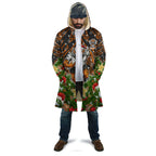 Personalised Wests Tigers Rugby Christmas Cloak Santa Rugby Mascot - Pine Wreath Festive