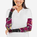 Personalized Brisbane Lions Arm Sleeves Aboriginal Dot Painting Graffiti Style