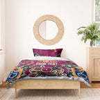 Personalized Brisbane Lions Bedding Set Aboriginal Dot Painting Graffiti Style