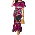 Personalized Brisbane Lions Mermaid Dress Aboriginal Dot Painting Graffiti Style