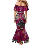 Personalized Brisbane Lions Mermaid Dress Aboriginal Dot Painting Graffiti Style