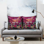 Personalized Brisbane Lions Pillow Cover Aboriginal Dot Painting Graffiti Style