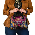 Personalized Brisbane Lions Shoulder Handbag Aboriginal Dot Painting Graffiti Style