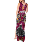 Personalized Brisbane Lions Tank Maxi Dress Aboriginal Dot Painting Graffiti Style