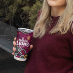 Personalized Brisbane Lions Tumbler Cup Aboriginal Dot Painting Graffiti Style