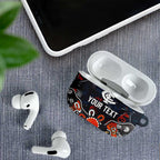 Personalized Carlton Blues AirPods Case Aboriginal Dot Painting Graffiti Style