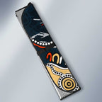 Personalized Carlton Blues Auto Sun Shade Aboriginal Dot Painting Graffiti Style