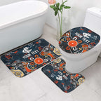 Personalized Carlton Blues Bathroom Set Aboriginal Dot Painting Graffiti Style