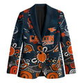 Personalized Carlton Blues Blazer Aboriginal Dot Painting Graffiti Style