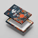 Personalized Carlton Blues Canvas Wall Art Aboriginal Dot Painting Graffiti Style