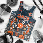 Personalized Carlton Blues Men Tank Top Aboriginal Dot Painting Graffiti Style