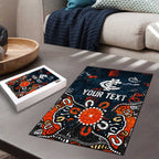 Personalized Carlton Blues Puzzle Aboriginal Dot Painting Graffiti Style