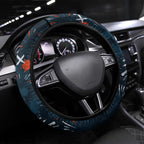 Carlton Blues Steering Wheel Cover Aboriginal Dot Painting Graffiti Style