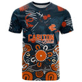 Personalized Carlton Blues T Shirt Aboriginal Dot Painting Graffiti Style