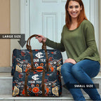 Personalized Carlton Blues Travel Bag Aboriginal Dot Painting Graffiti Style