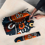 Personalized Carlton Blues Umbrella Aboriginal Dot Painting Graffiti Style