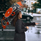 Personalized Carlton Blues Umbrella Aboriginal Dot Painting Graffiti Style