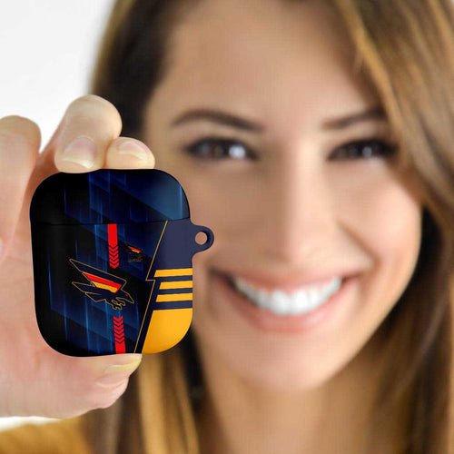 Adelaide Crows AirPods Case Modern Geometric Sports Graphic Style