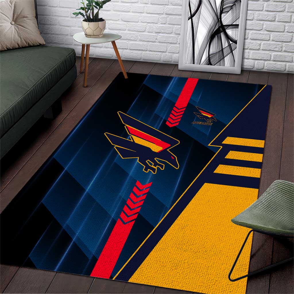 Adelaide Crows Area Rug Modern Geometric Sports Graphic Style