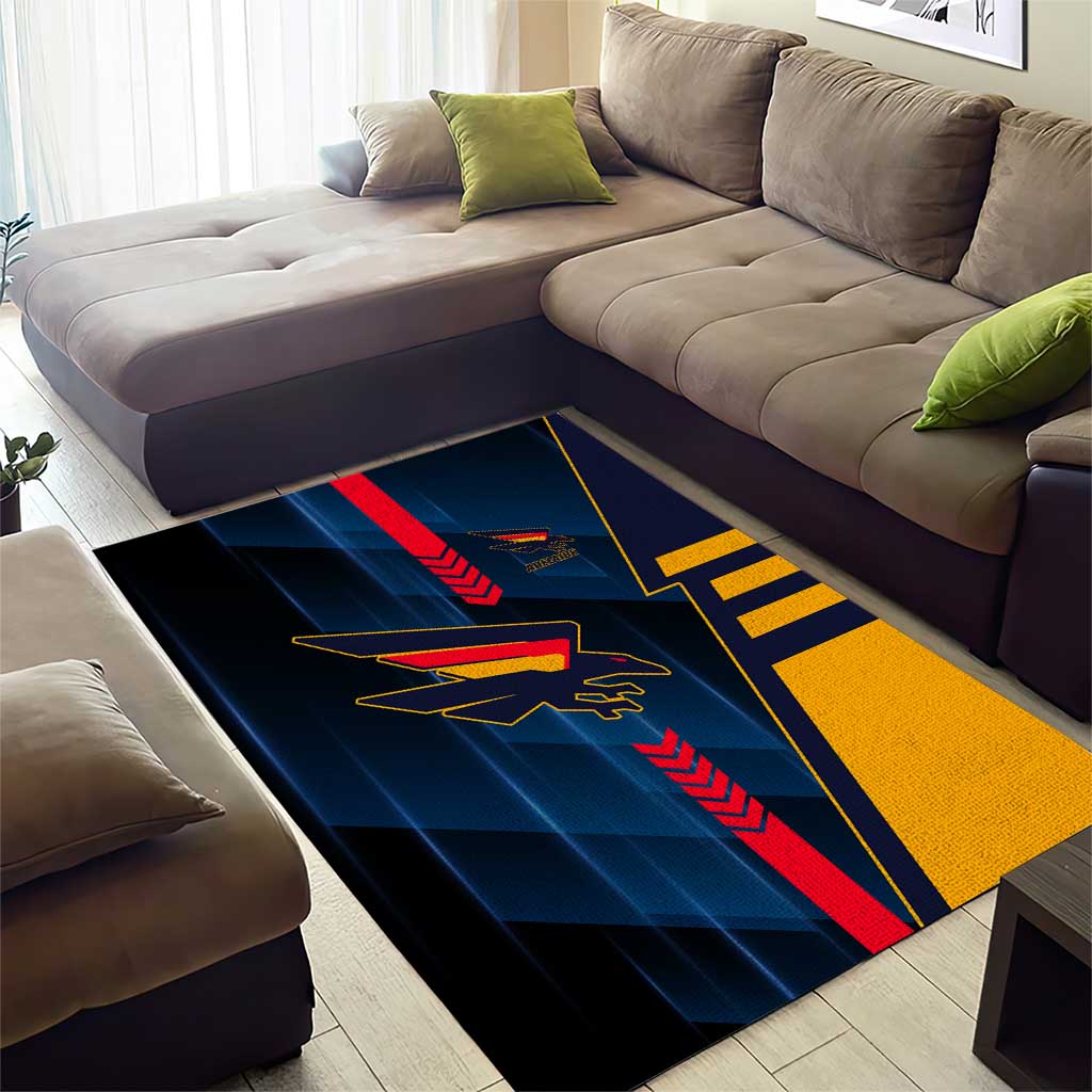 Adelaide Crows Area Rug Modern Geometric Sports Graphic Style