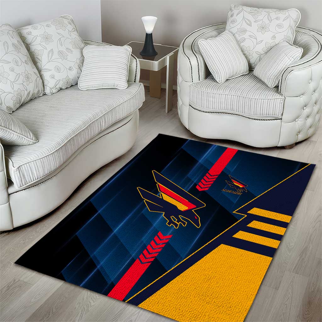 Adelaide Crows Area Rug Modern Geometric Sports Graphic Style