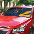 Adelaide Crows Auto Sun Shade Modern Geometric Sports Graphic Style