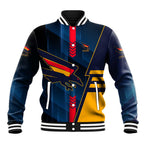 Personalized Adelaide Crows Baseball Jacket Modern Geometric Sports Graphic Style