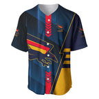 Personalized Adelaide Crows Baseball Jersey Modern Geometric Sports Graphic Style